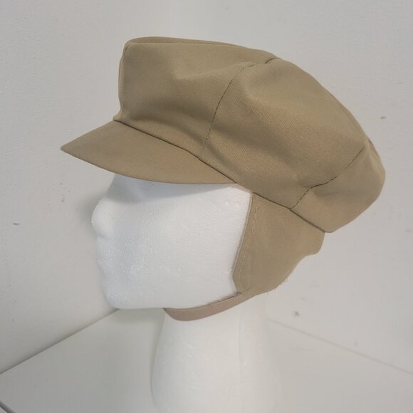 Vintage 1940's Driving Cap in Khaki with chin strap - Picture 10 of 10